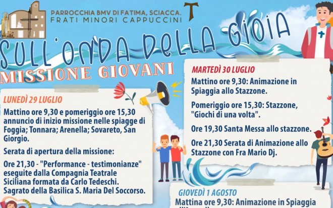 Sull'onda della gioia - Missione Giovane 